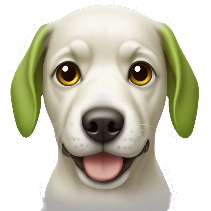 pistachio dog emoji