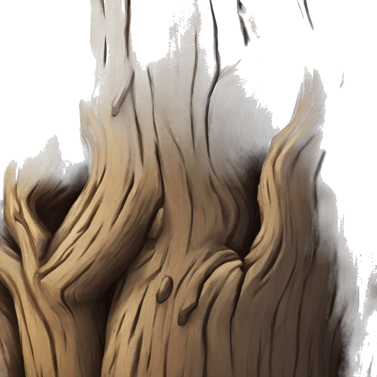Old tree trunk emoji