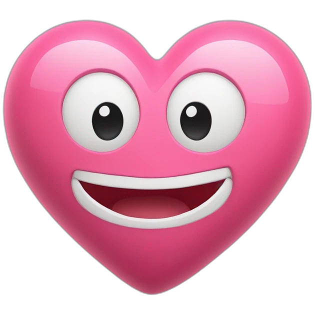 toon heart icon 3d emoji