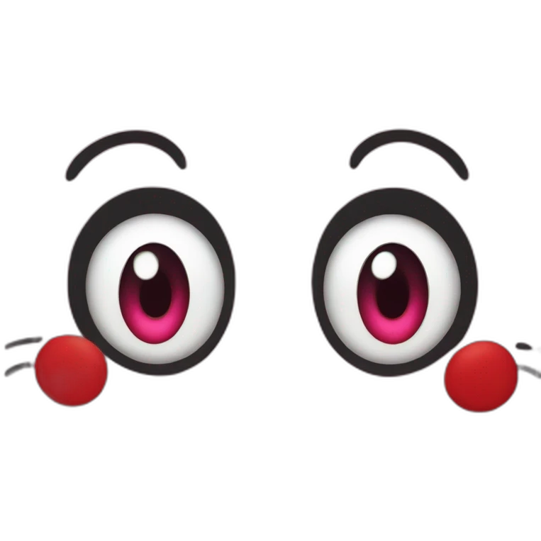 Hello kitty with x eyes emoji