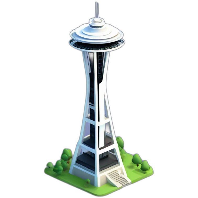 isometric-3d-space-needle-refined emoji