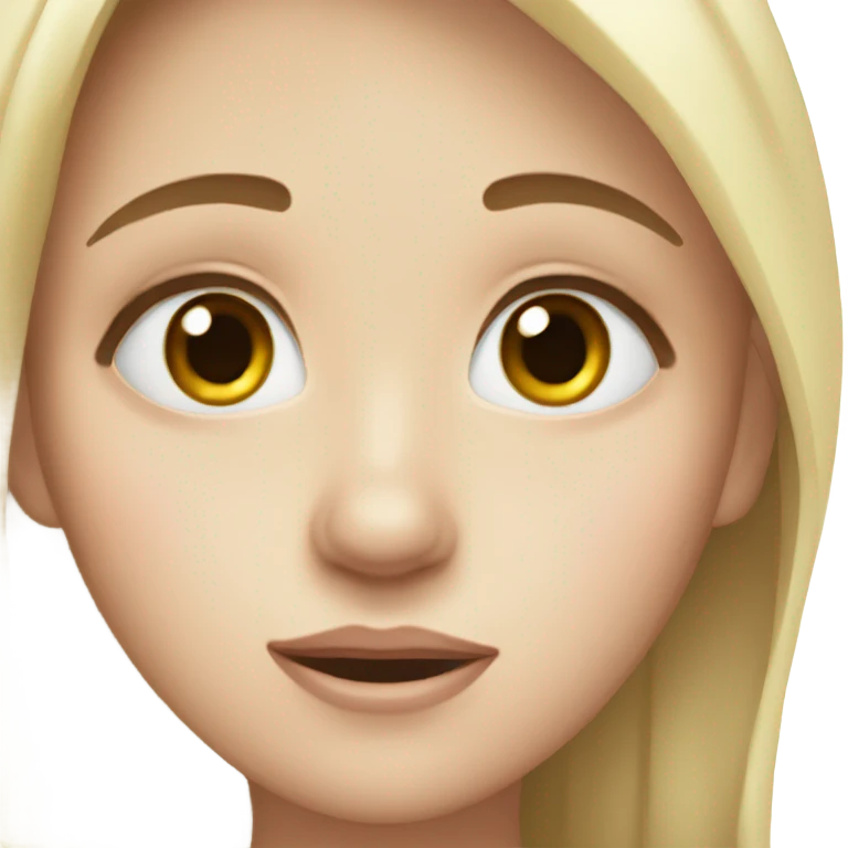 Girl with watery eyes  emoji