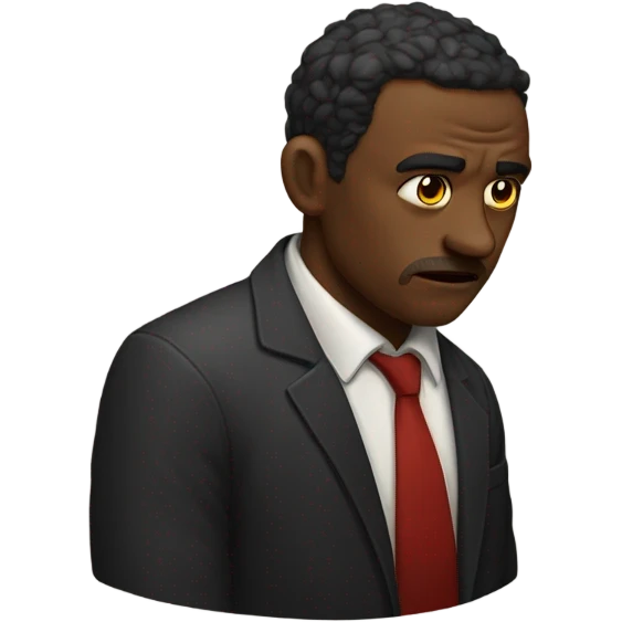 A sad man who know hell never find love emoji