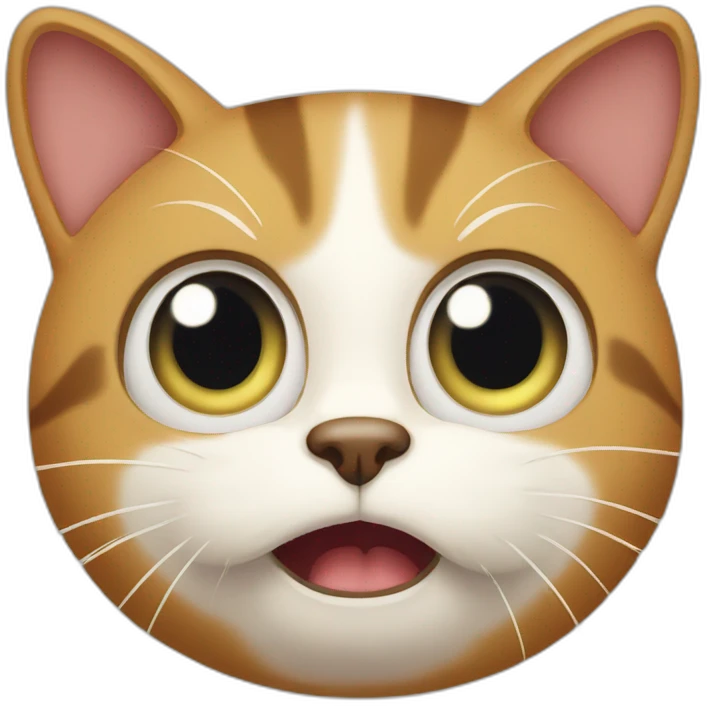 shocked cat emoji