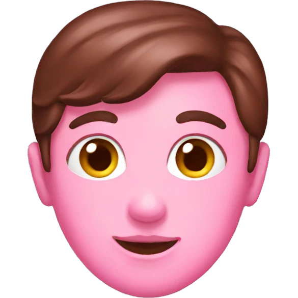 Pink chocolate emoji