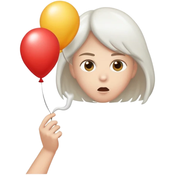 person blowing up a balloon emoji