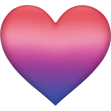 Ombre heart emoji