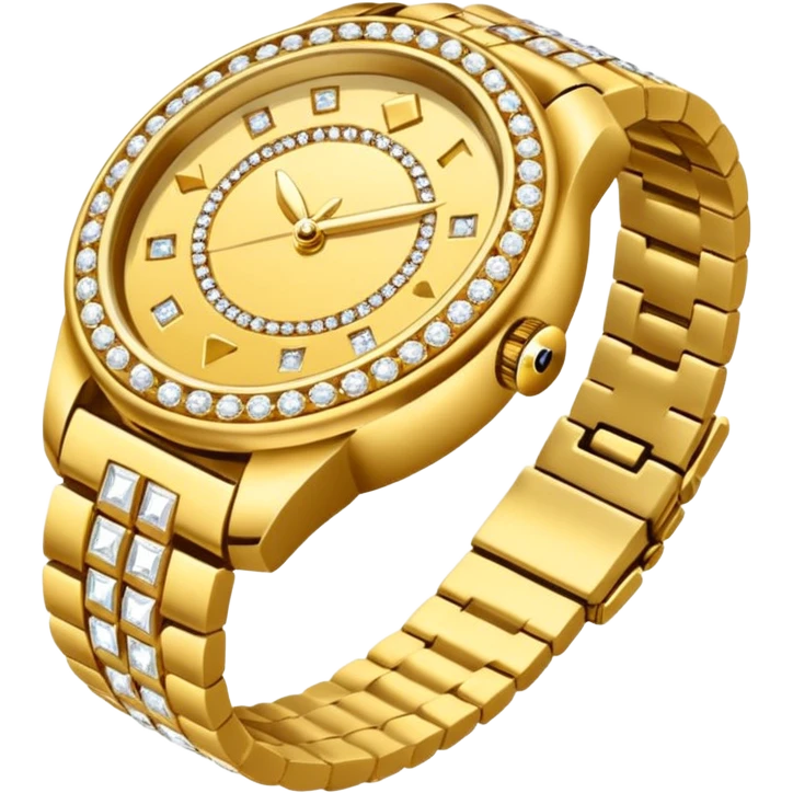 Crie um relógio de pulso cravejado de diamantes  emoji