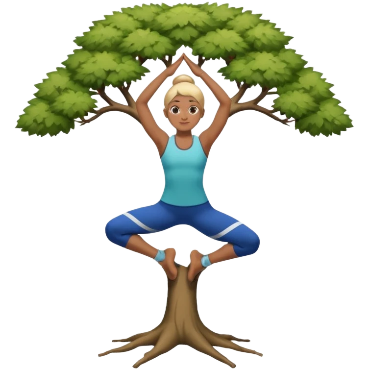 tree pose emoji