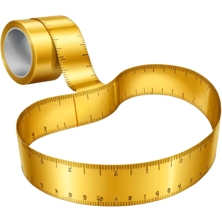 In Measure tape in gold for designers  emoji