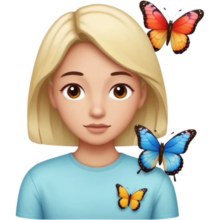 Pibull mit Schmetterling  emoji