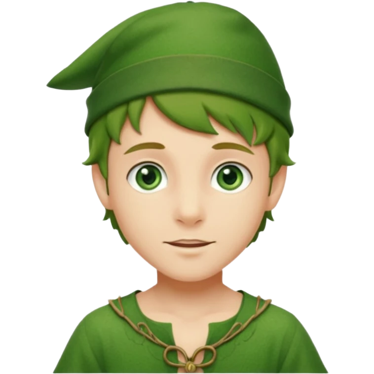 Fairytale character Peter Pan emoji