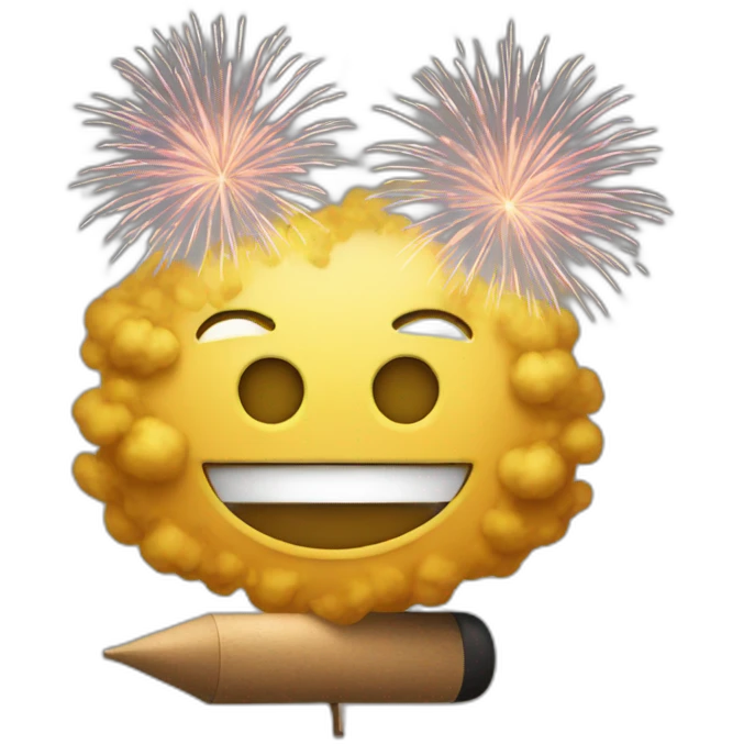 S with fireworks emoji