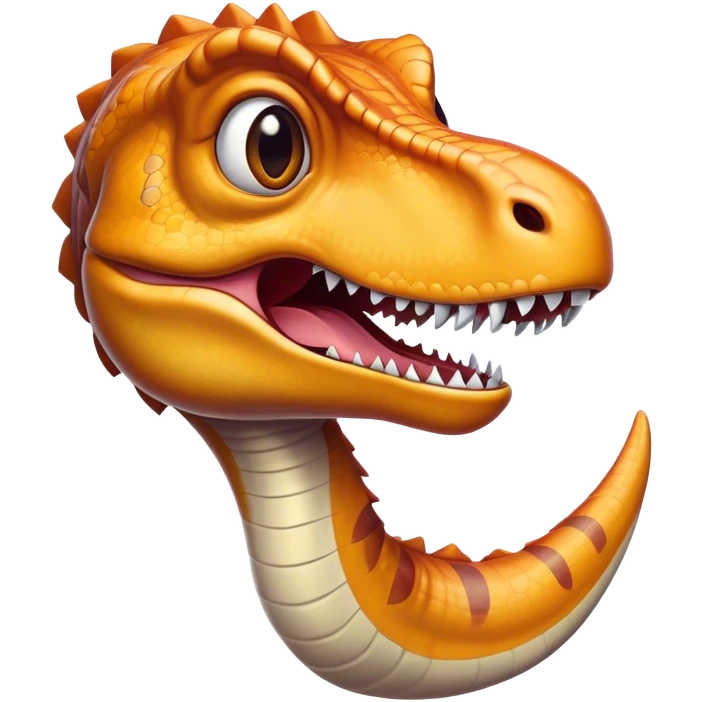 Cinematic Realistic Comical velociraptor/T-rex Portrait Emoji, Head tilted dramatically with an exaggeratedly amused expression, featuring a striking, glossy scaled body with bold natural textures and wide, expressive eyes brimming with playful disbelief, rendered with lifelike detail and dynamic natural lighting, high shine, dramatic yet playful, styled with an air of cheeky prehistoric mischief, soft glowing outline, capturing the essence of a spirited and over‐the‐top velociraptor/T-rex that looks ready to bellow its way into viral fame! emoji