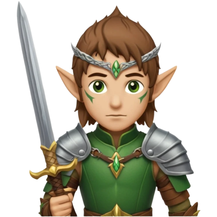 ESO male wood elf warrior emoji