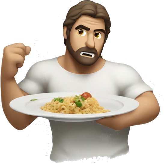 Greek mansmashing a plate, OP emoji