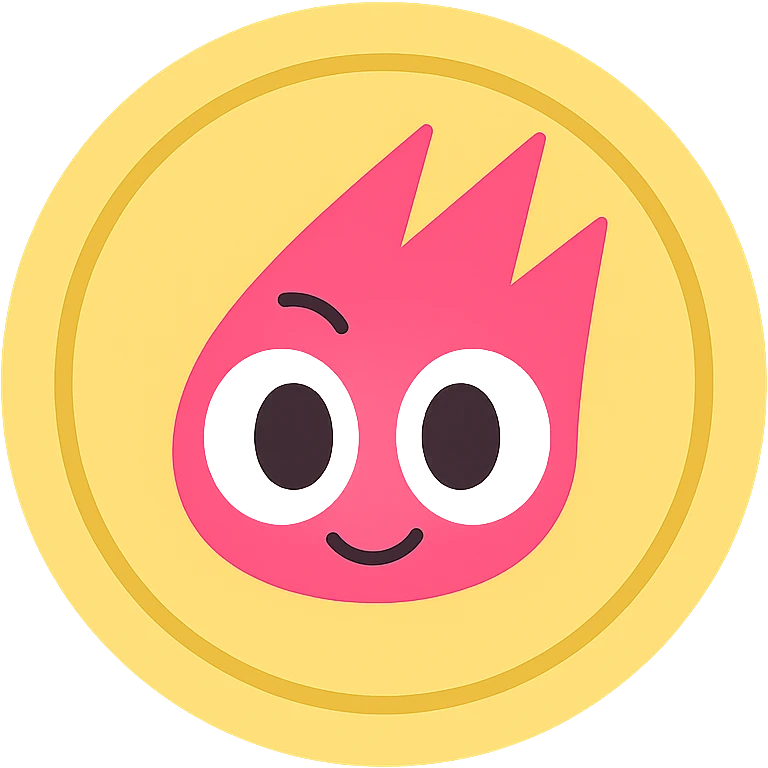 Replace the center of the gold flat token with the mascot head from the provided image, keeping the mascot head in its original colors, centered, no shadows, transparent background, gold flat token with a slightly embossed look on the mascot head. emoji