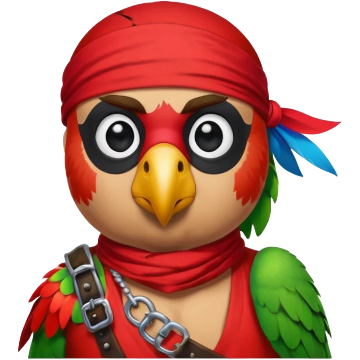 pirate and parrot emoji