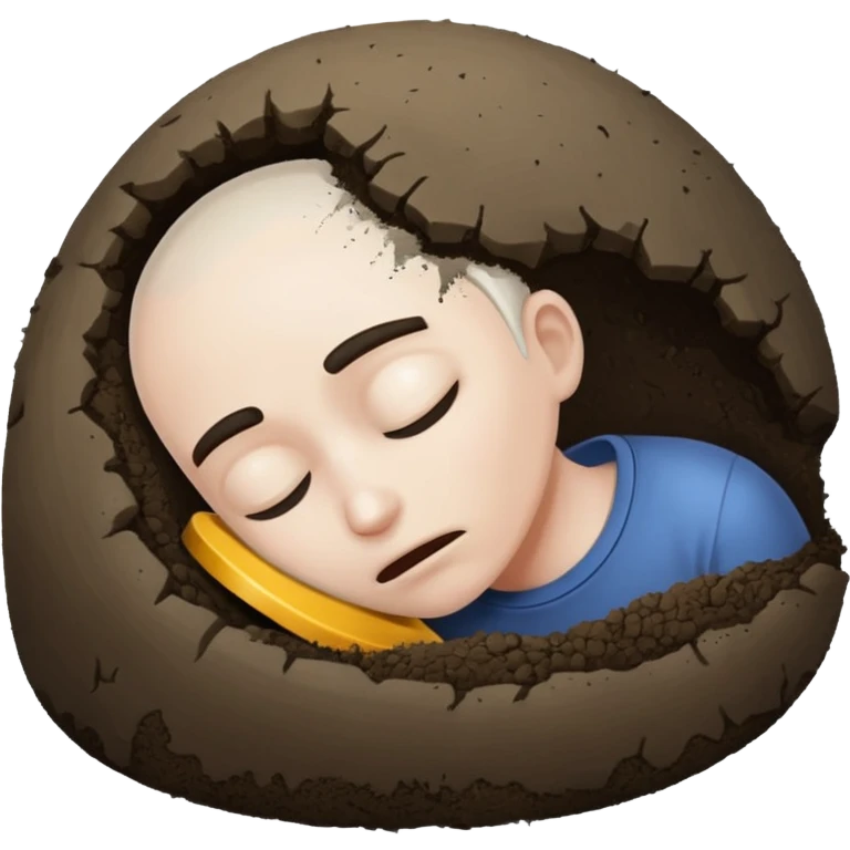 Burying head emoji