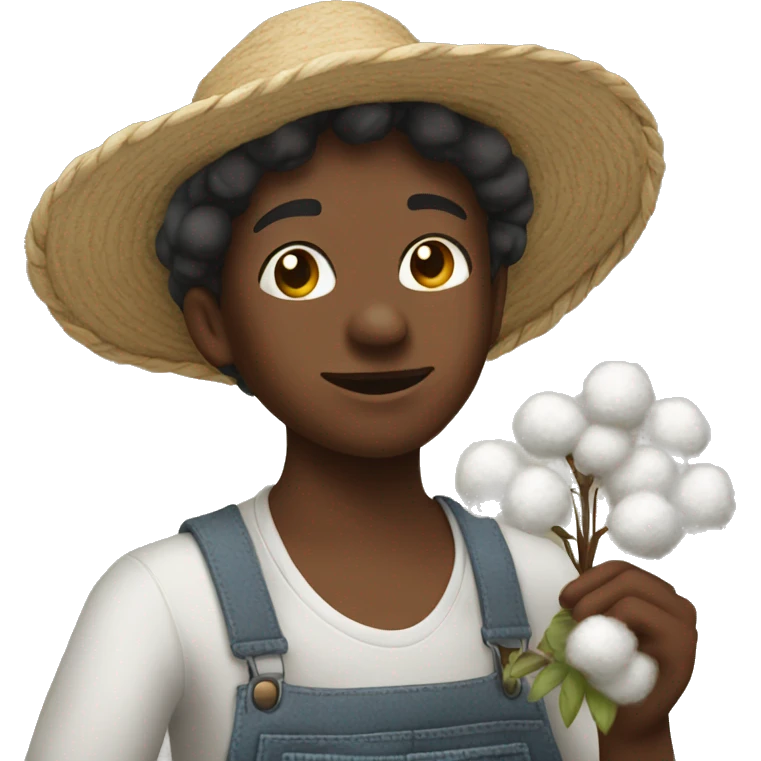 someone picking cotton emoji