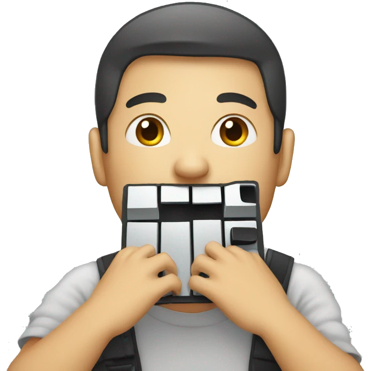 someone breaking his keyboard emoji