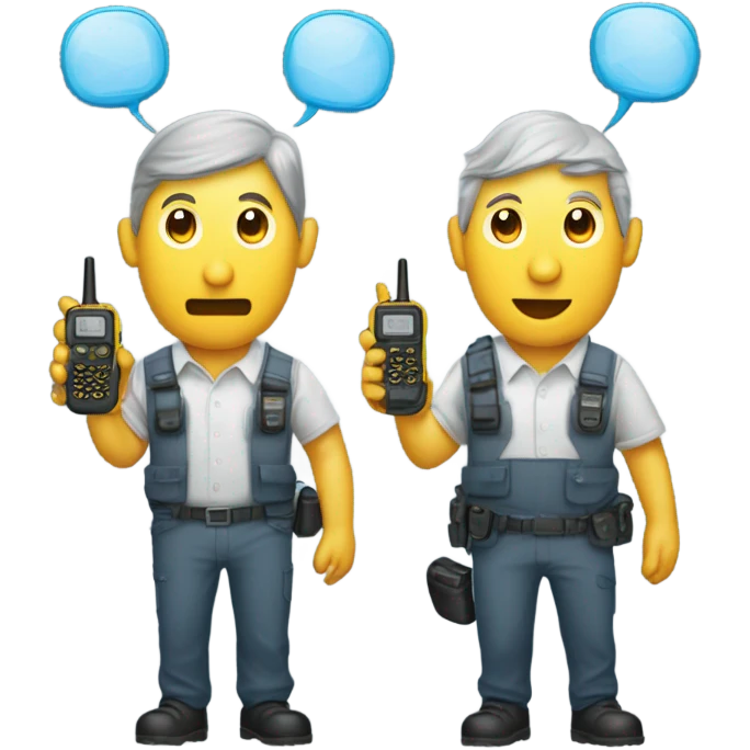 Walkie talkies emoji
