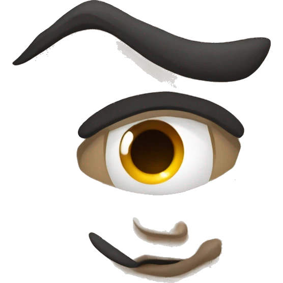 rock liftin left eye brow up  emoji