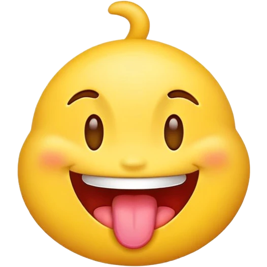 Emoji with tongue out  emoji