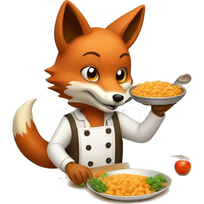 fox making food emoji