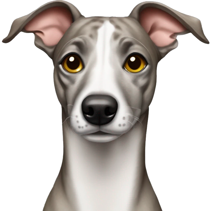italian whippet brindle dog emoji