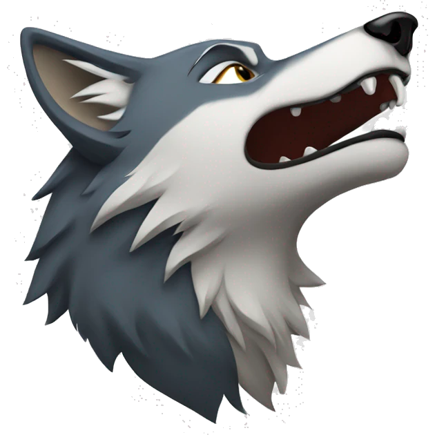 wolf howling  emoji