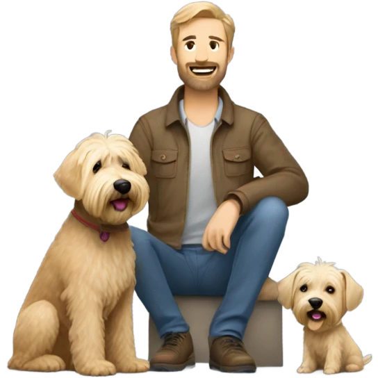 Weaton terrier and Man emoji