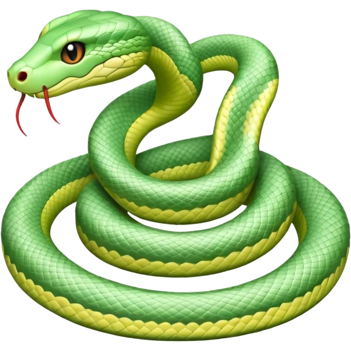 Pastel green snake like this but in pastel green 🐍 emoji