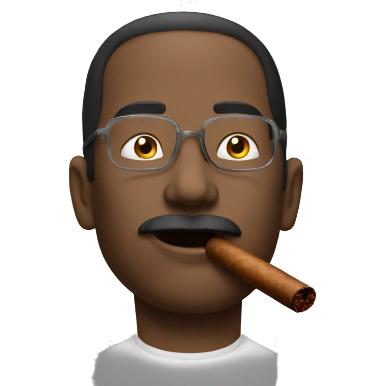 Me smoking a cigar emoji