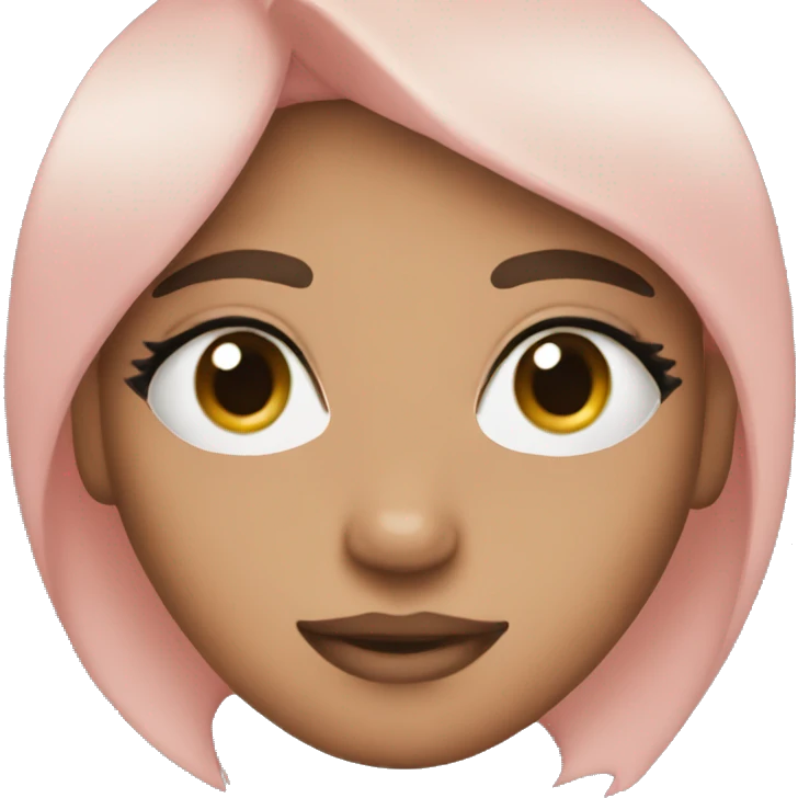 Blush eyeroll emoji