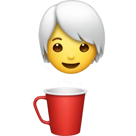 red cup in hand emoji