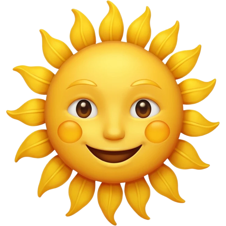 smiling sun emoji emoji
