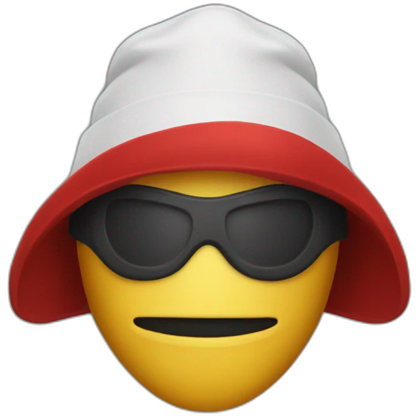 red robber with mask emoji