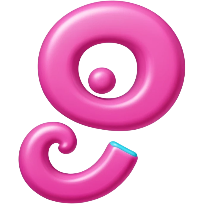 mix color pinks letter p emoji