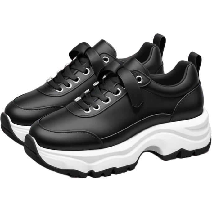 Zapatillas de plataforma estilo Demonias Wave 32 emoji