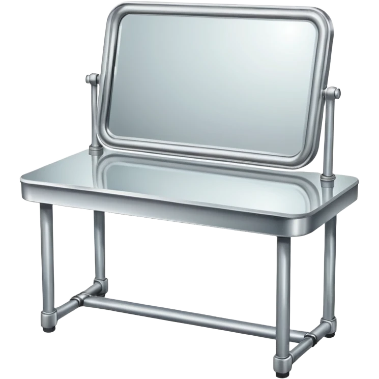 table with mirror emoji
