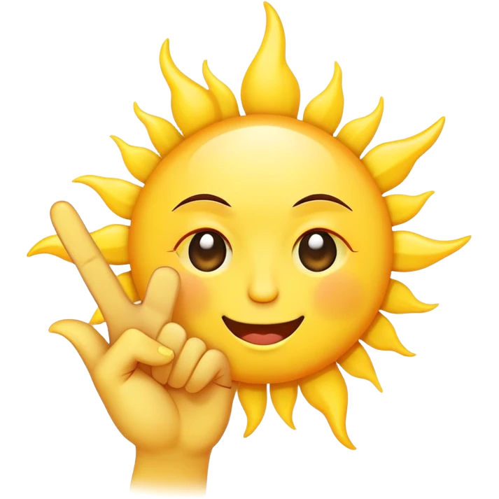 sun with middle fingers emoji