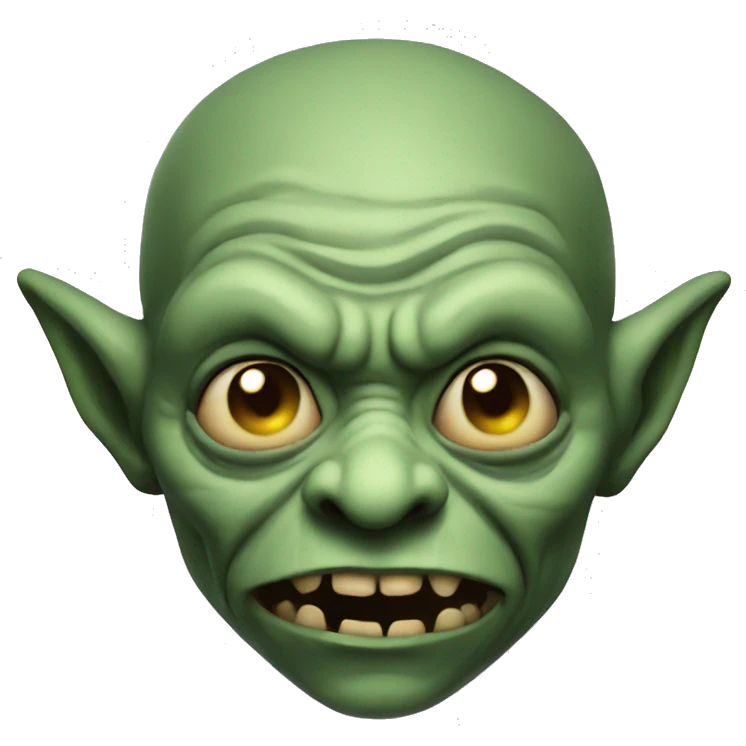 make a freaky goblin emoji