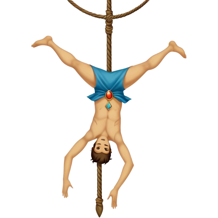 The hanged man Tarot Card emoji