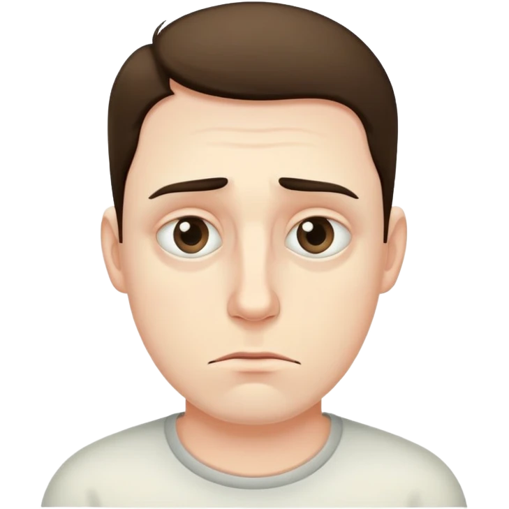 A tired man emoji
