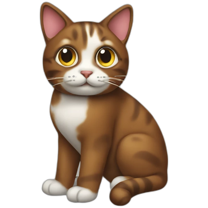 cat with big poop emoji