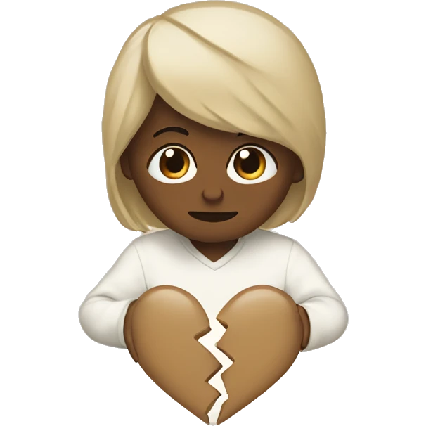 broken heart beige 💔 emoji
