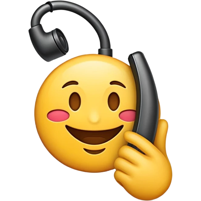 Emoji de espaldas con un telefono emoji