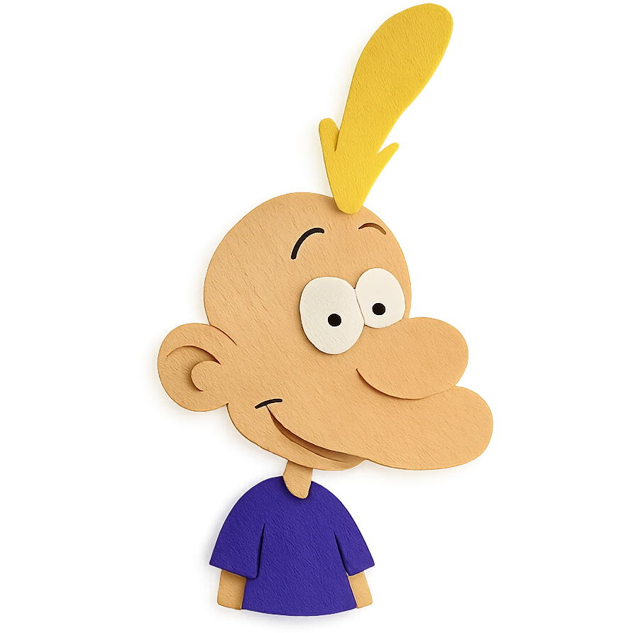 Titeuf character in paper craft style emoji