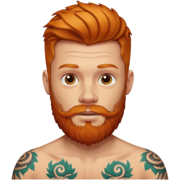 Ginger Tattooed Man emoji